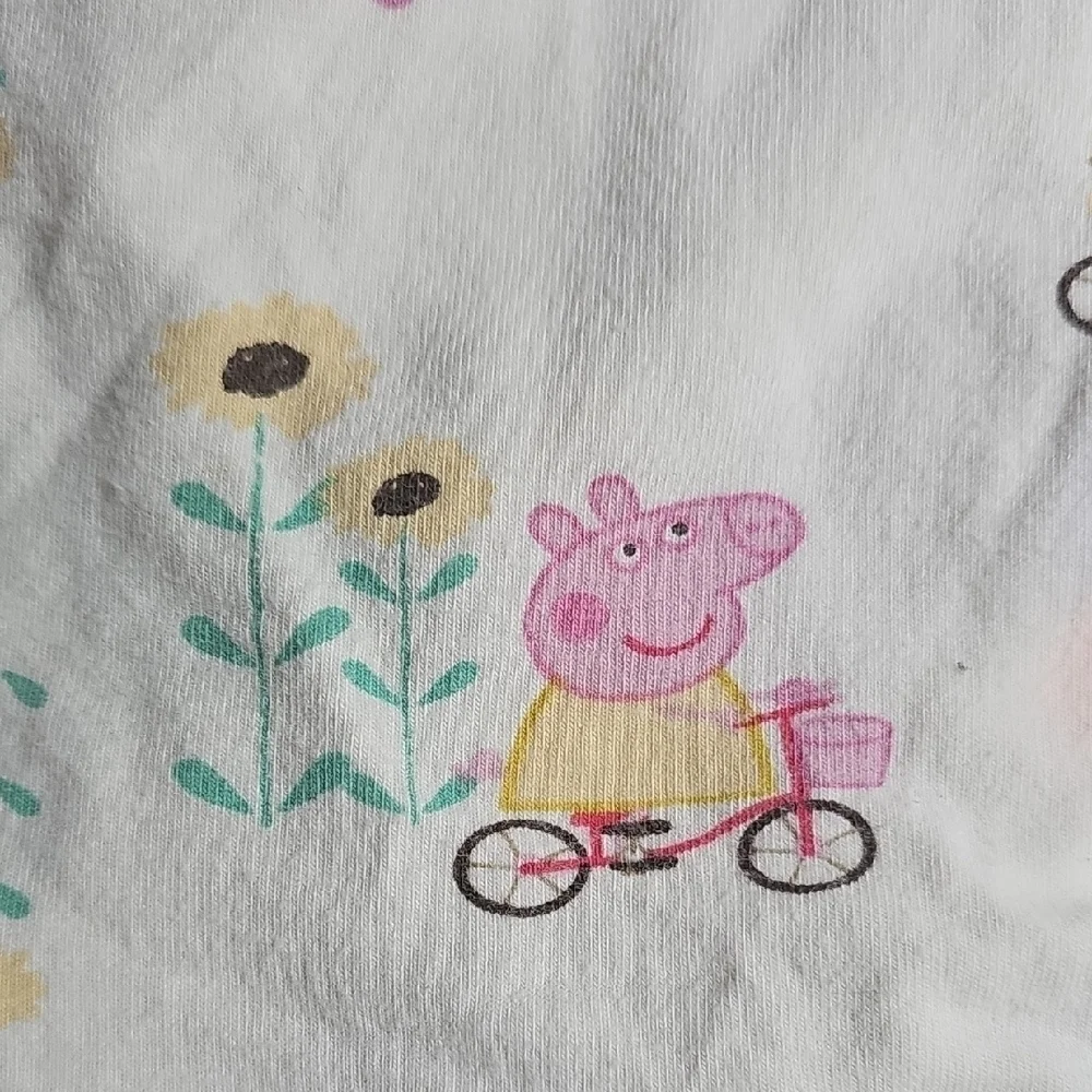 Peppa Pig Cream Dress with Pink and Yellow Accents